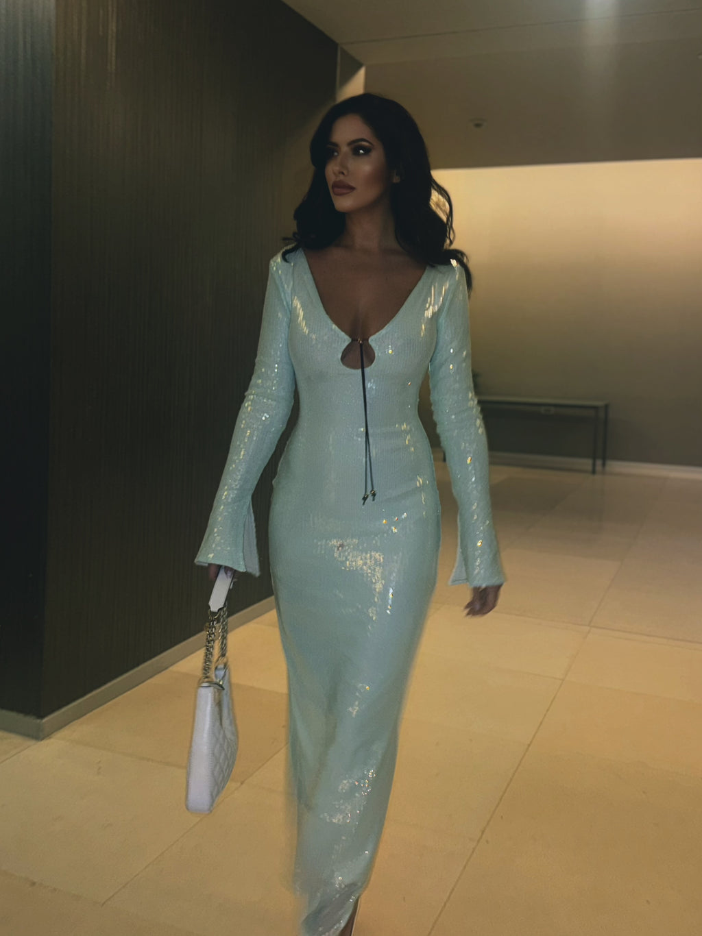 Amber turquoise dress